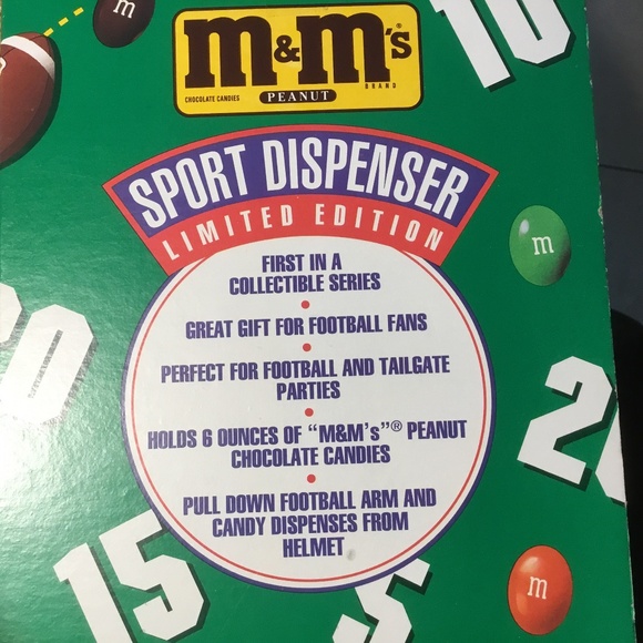 Vintage M&M Sport Candy Dispenser Limited Edition Football - Picture 3 of 16